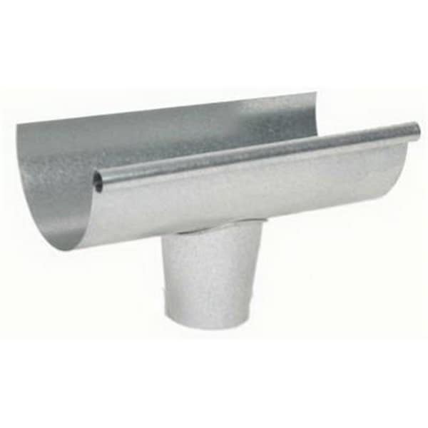 Swivel DE2653 5 in. Galvanized Gutter End With Drop Outlet SW583535 - main